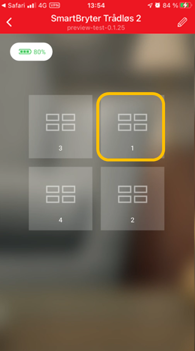 Styring av 316 dimmer med en trådløs bryter
