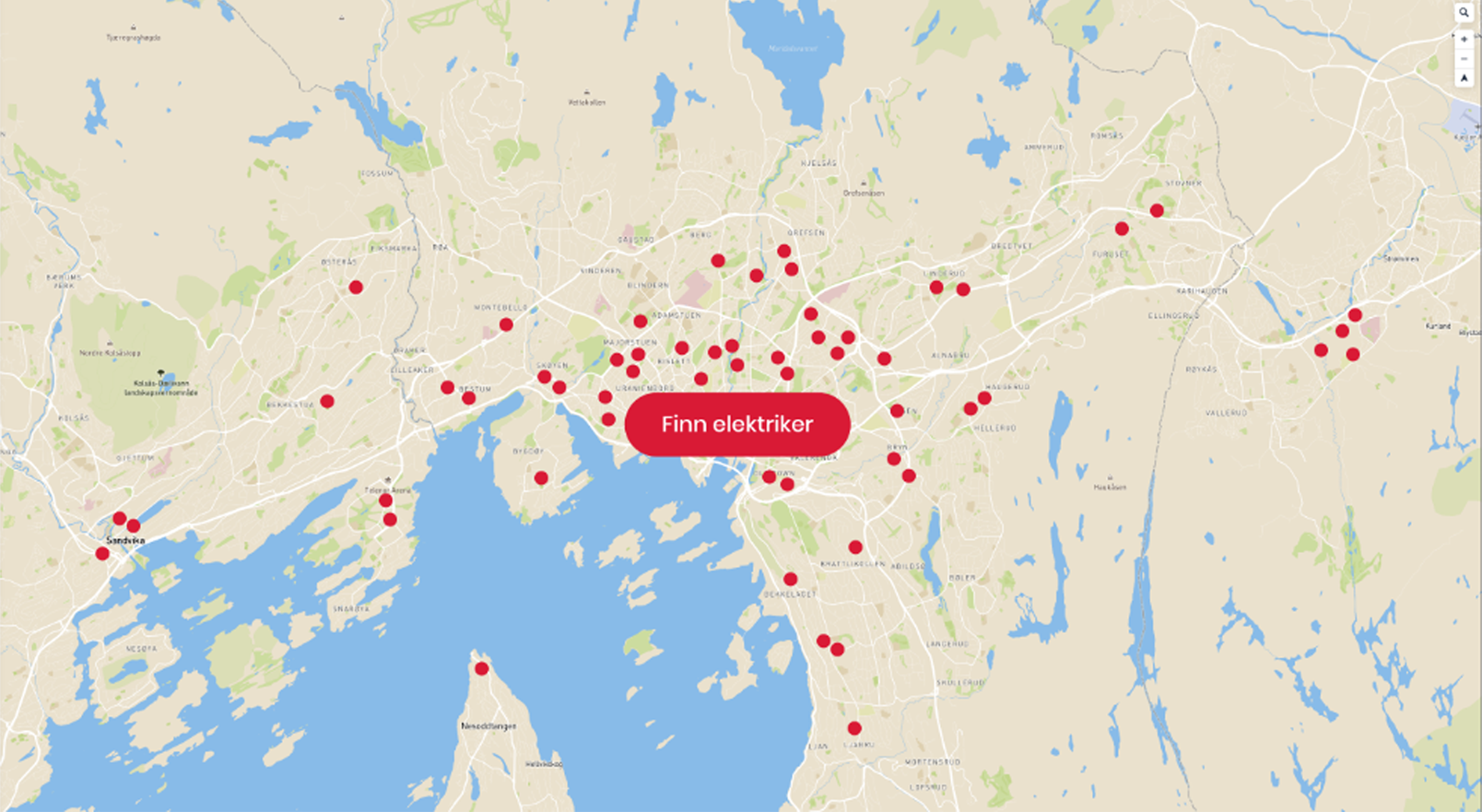 Kart finn elektriker ELKO Smart